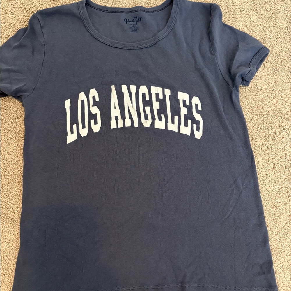 Like new Brandy Melville XS Navy Blue Los Angeles T-Shirt